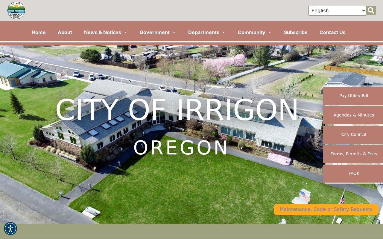 Irrigon criminal history city government records source